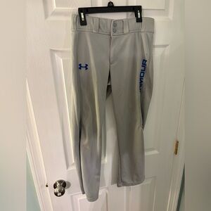 Under Amour Youth Baseball Pants Gray & Blue